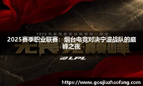 2025赛季职业联赛：烟台电竞对决宁波战队的巅峰之夜