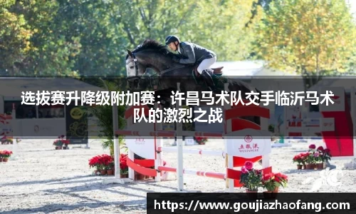 选拔赛升降级附加赛：许昌马术队交手临沂马术队的激烈之战